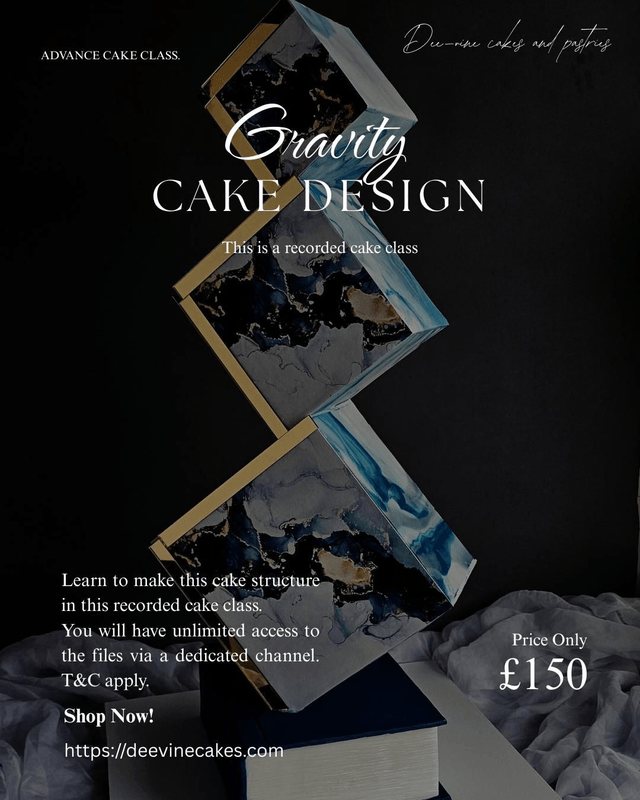 Diamond gravity-defying Cake Class 